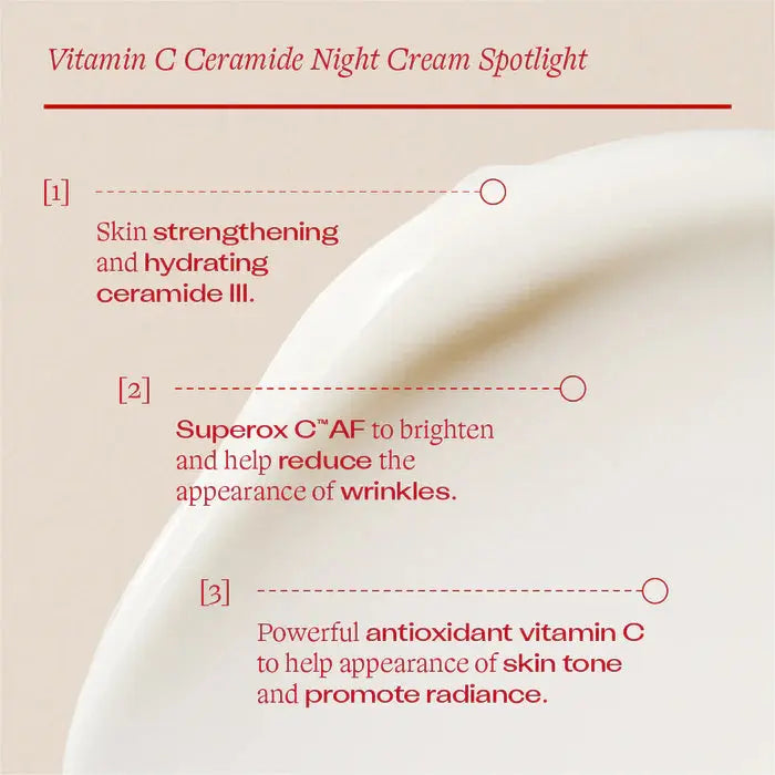 Vitamin C Ceramide Night Cream, 60mL Trilogy