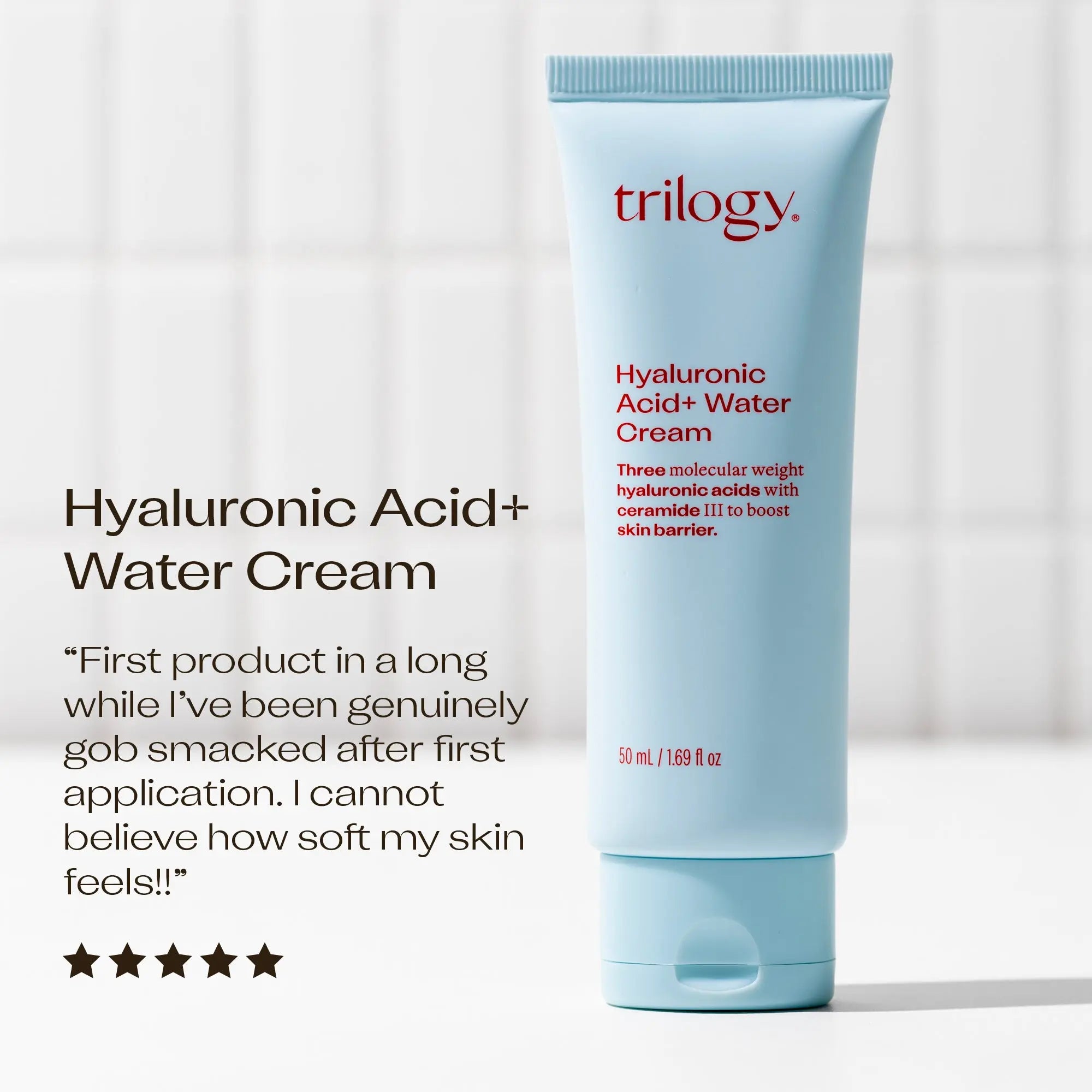 Hyaluronic Acid+ Water Cream, 50mL Trilogy Natural Products