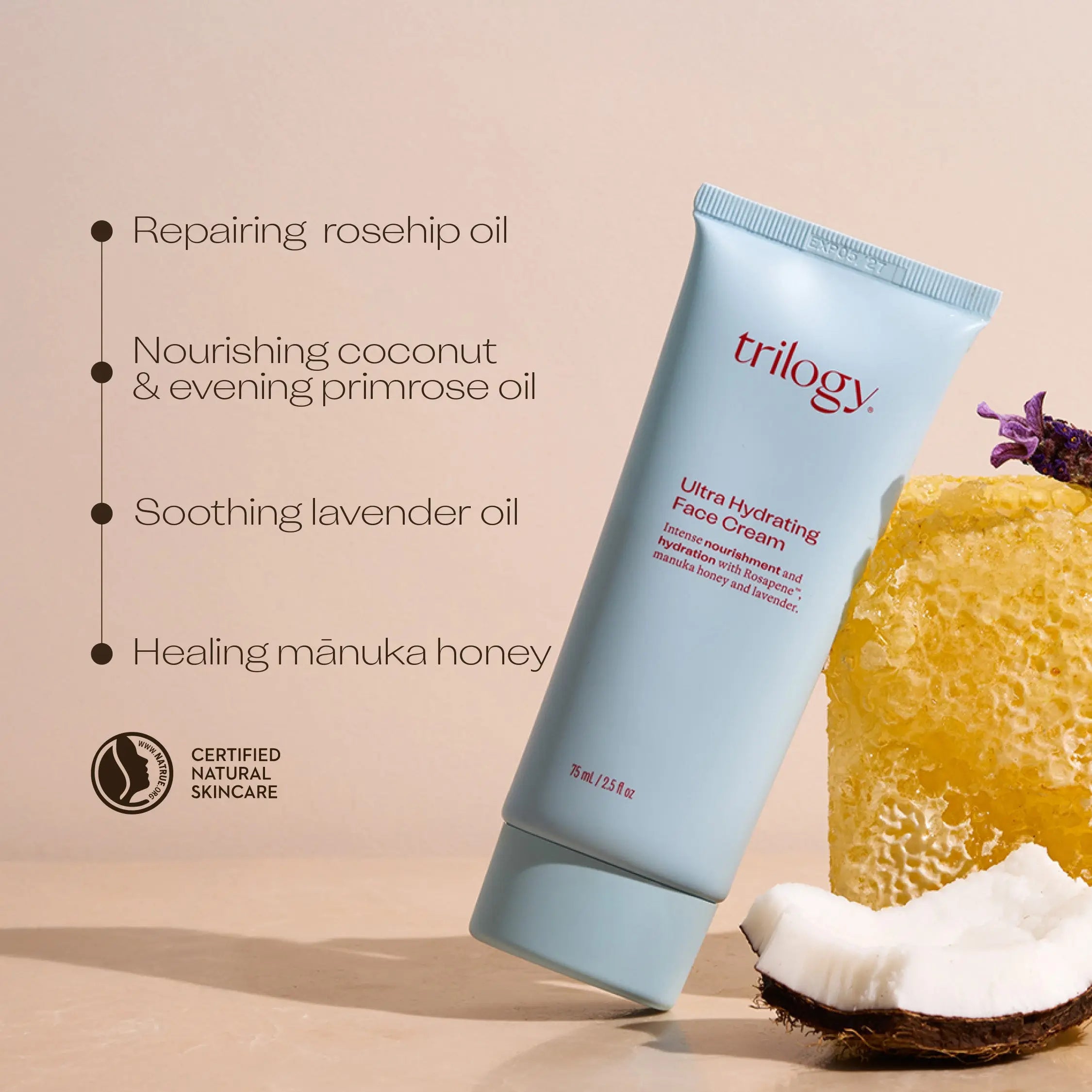 Ultra Hydrating Face Cream, 75mL Trilogy