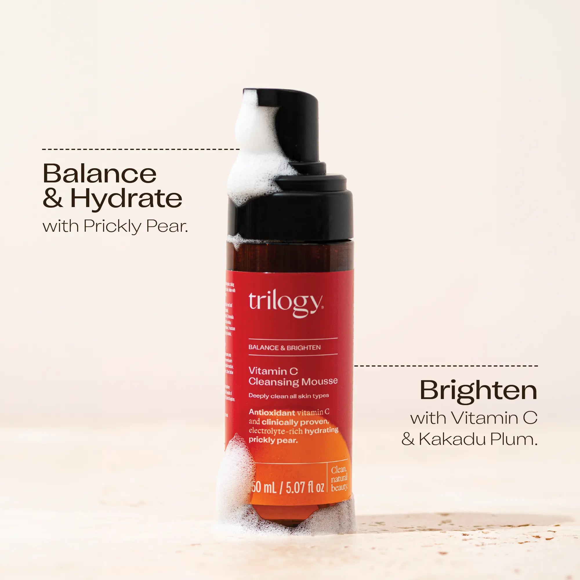 Vitamin C Cleansing Mousse, 150mL Trilogy Natural Products