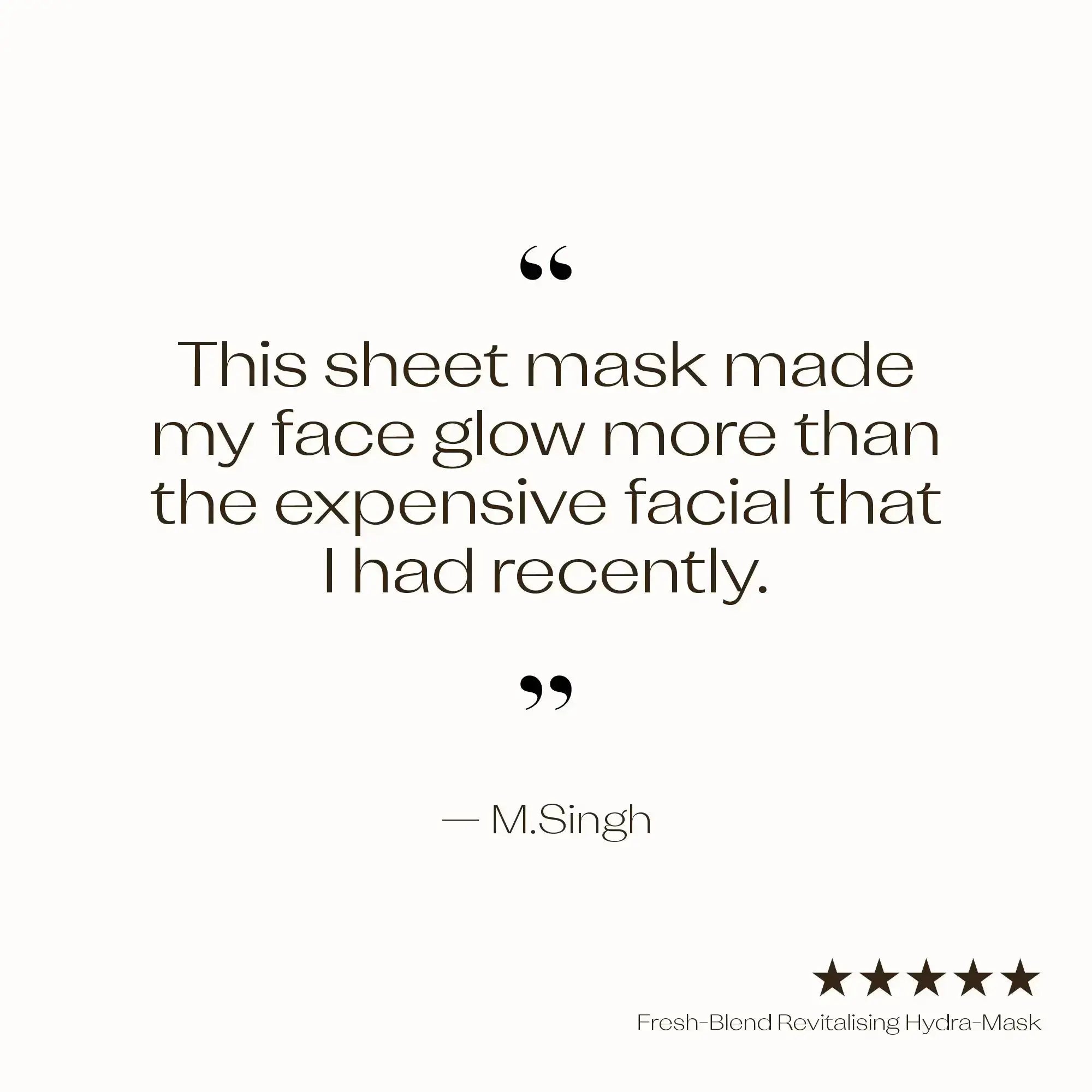 Fresh-Blend Revitalising Hydra-Mask - 5 Pack OLD Trilogy