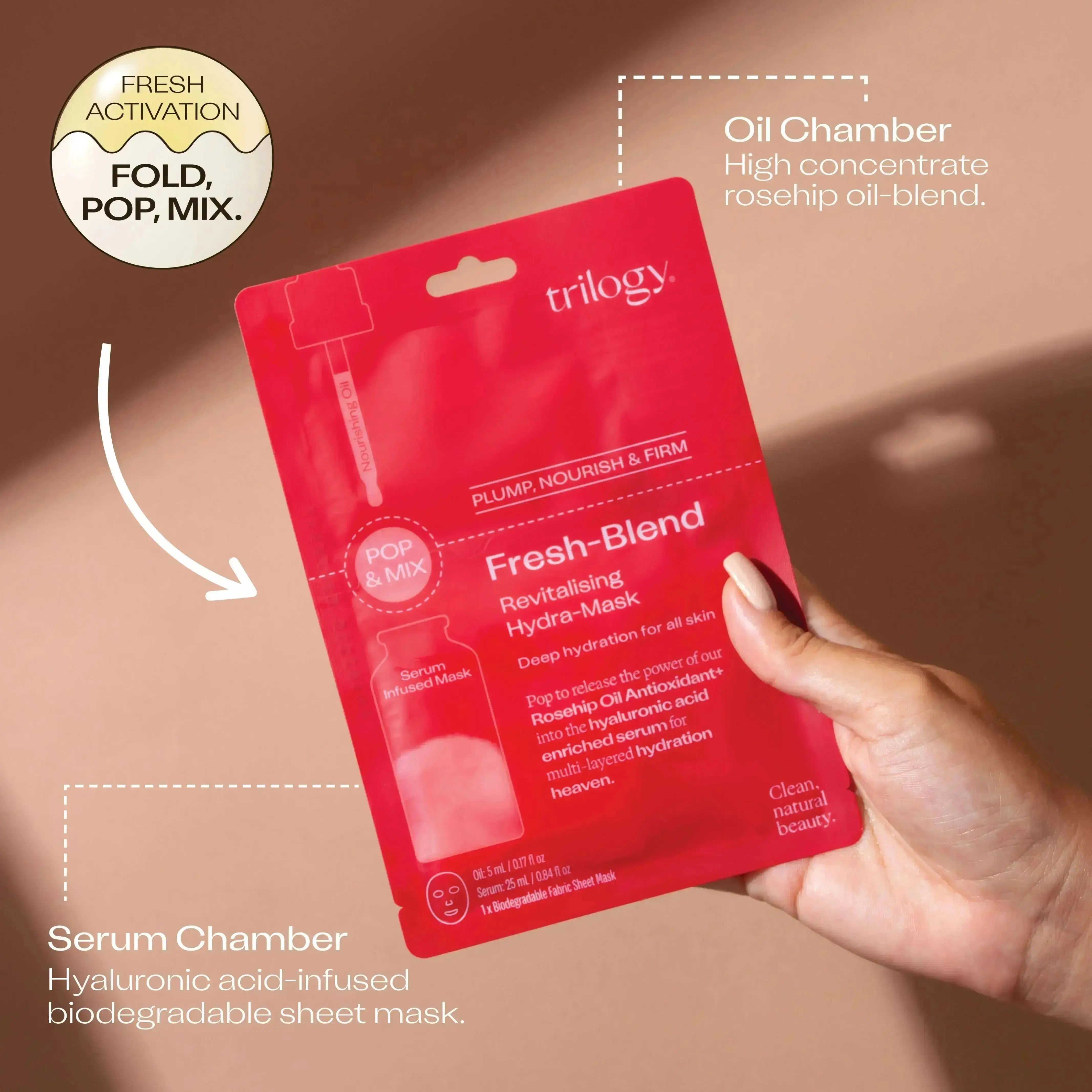 Fresh-Blend Revitalising Hydra-Mask - 5 Pack Trilogy Natural Products