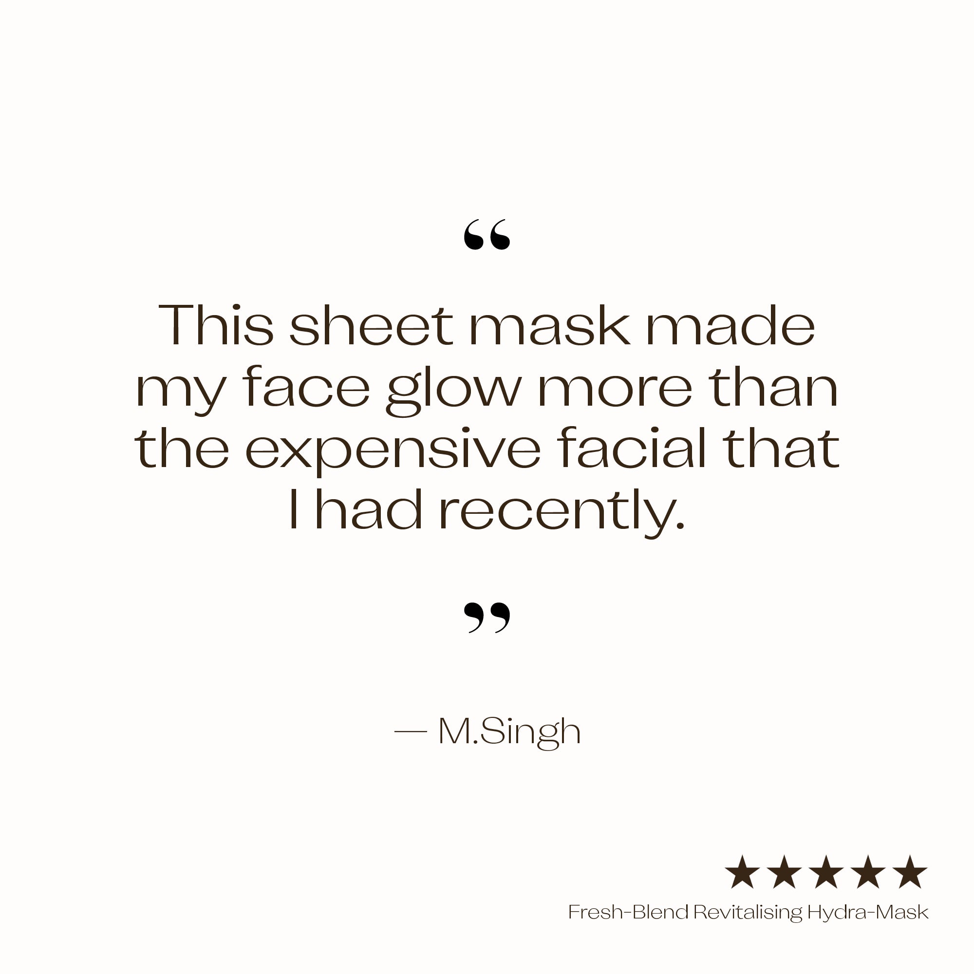 Fresh-Blend Revitalising Hydra-Mask - 5 Pack