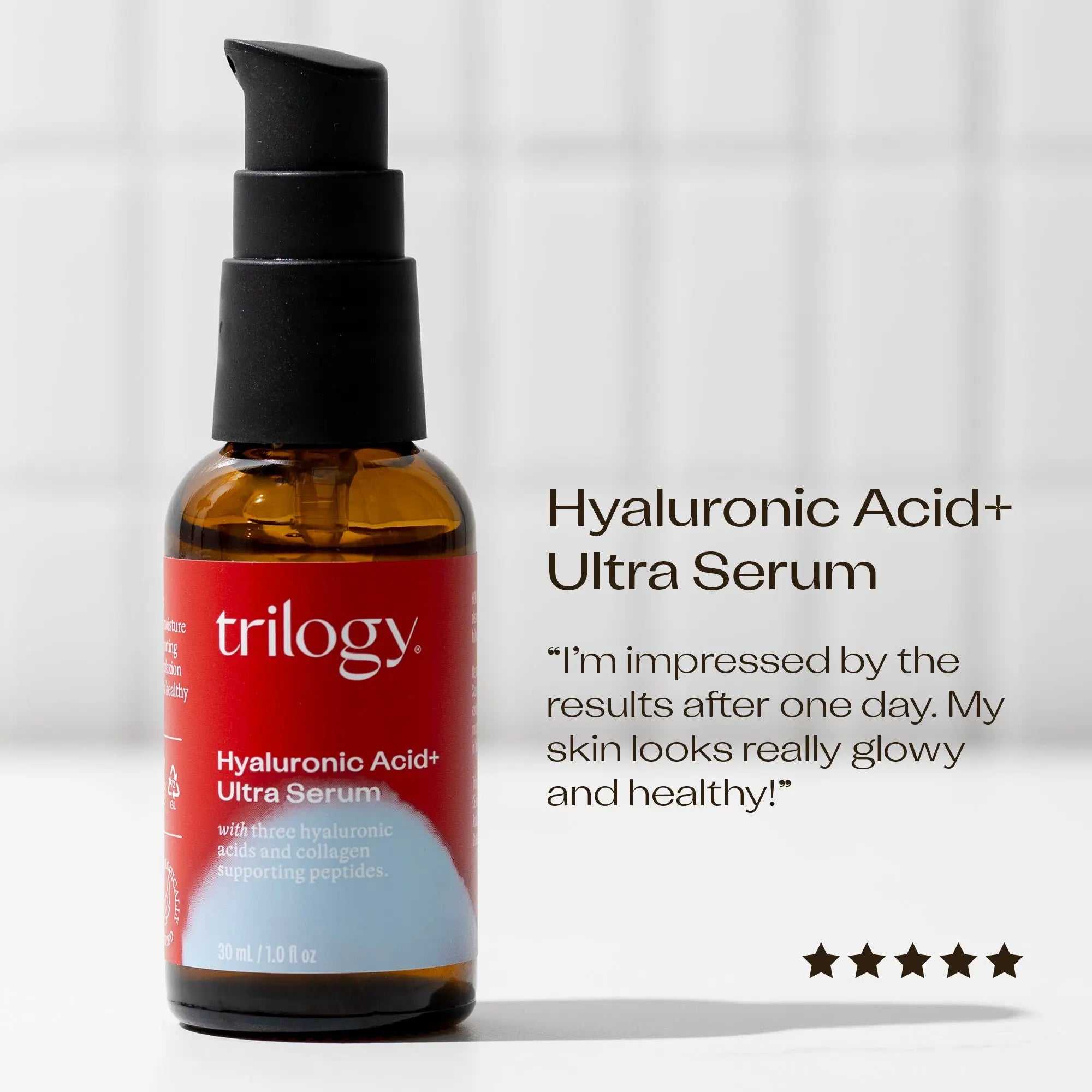 Hyaluronic Acid+ Ultra Serum, 30mL Trilogy Natural Products