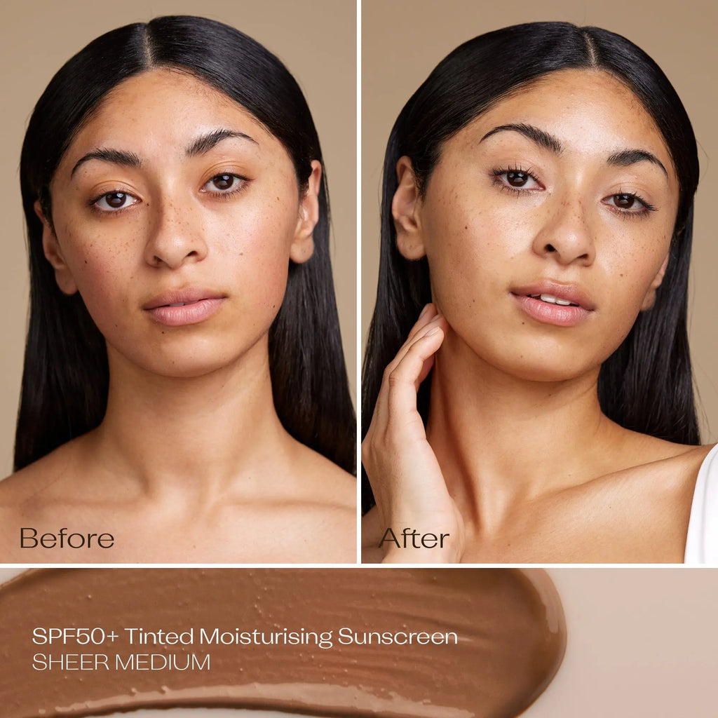 SPF 50+ Sheer Tinted Moisturising Sunscreen, 50mL Trilogy Natural Products