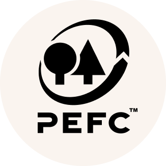 No boring board. Any cardboard we use meets the standards set by the Programme for the Endorsement of Forest Certification (PEFC). It's a global not-for-profit that specialises in responsible, sustainable forest management and guarantees that our cardboard is produced from forests managed to preserve biodiversity while benefitting local communities.